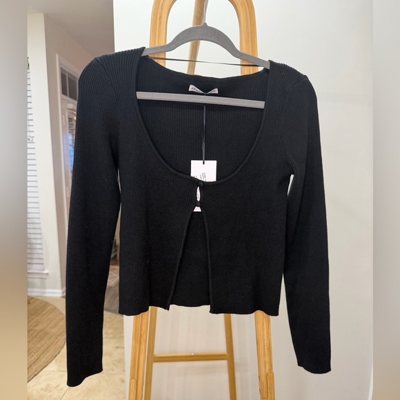 Kendall Lane Sweaters - Kendall Lane Black Cardigan